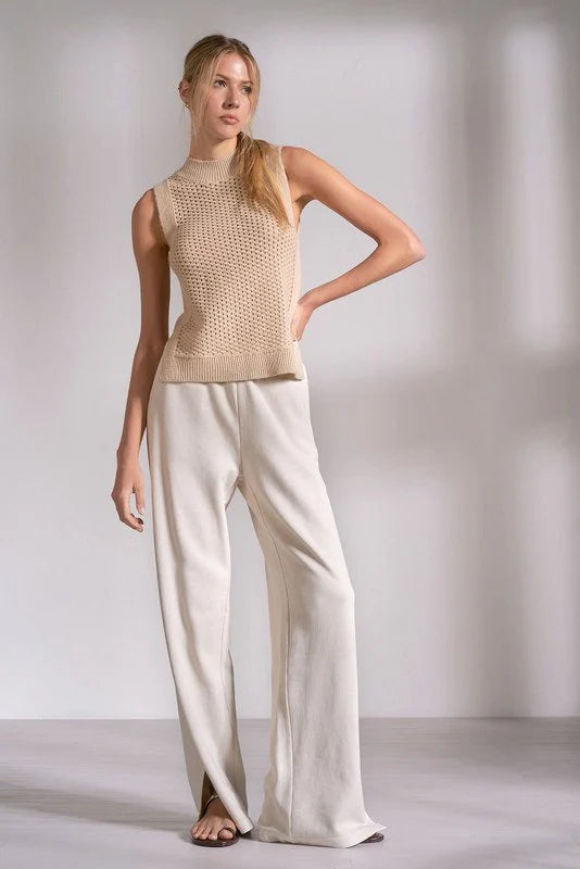 Elan Sleeveless Sweater Knit Top