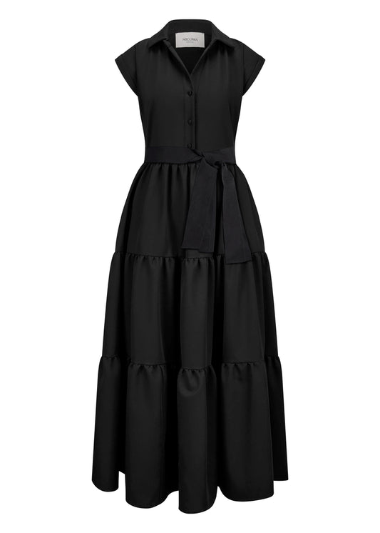 Voniwi Maxi Dress w Flounce Skirt