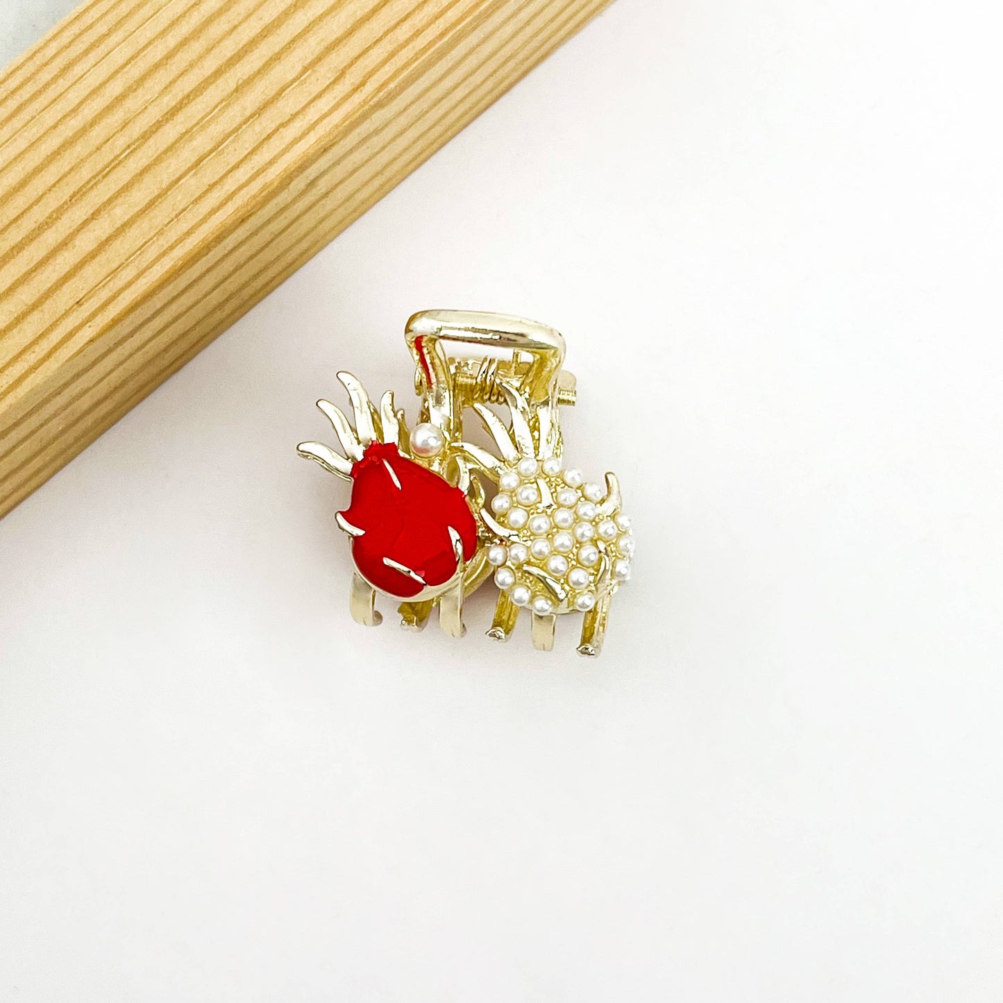 L'Atelier Collection Mini Rhinestone Fruit Clip