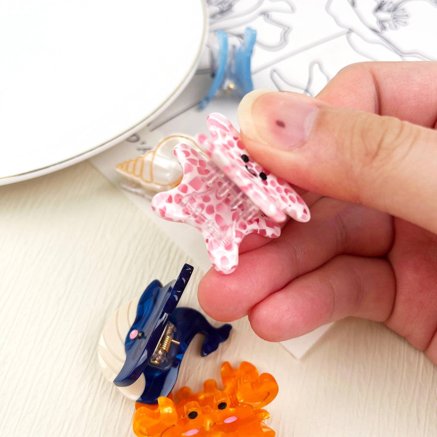 L'Atelier Collection Mini Marine Life Clips