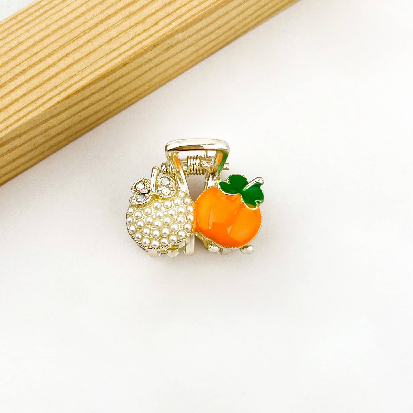 L'Atelier Collection Mini Rhinestone Fruit Clip