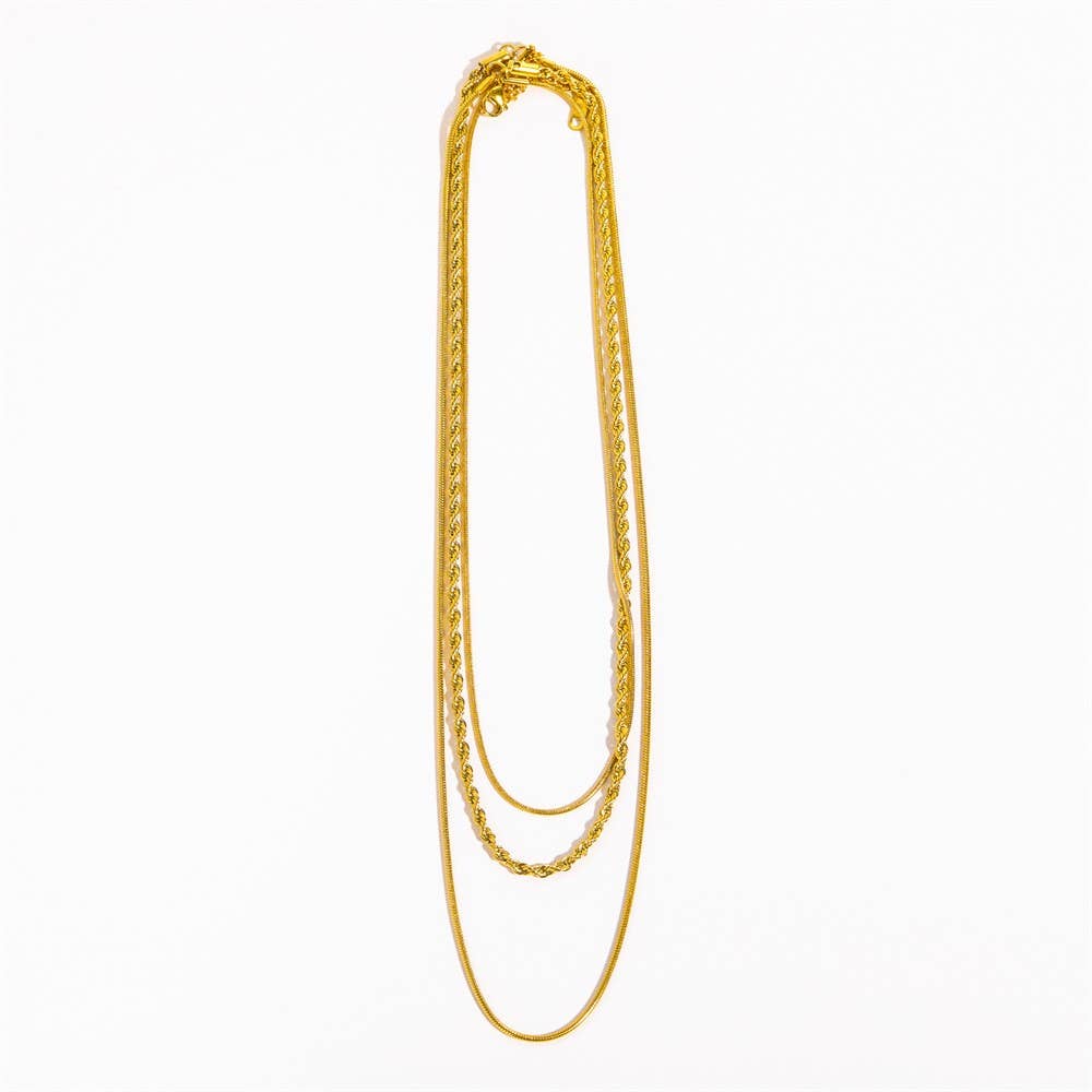 L'Atelier Collection Layered Mixed Media Necklace