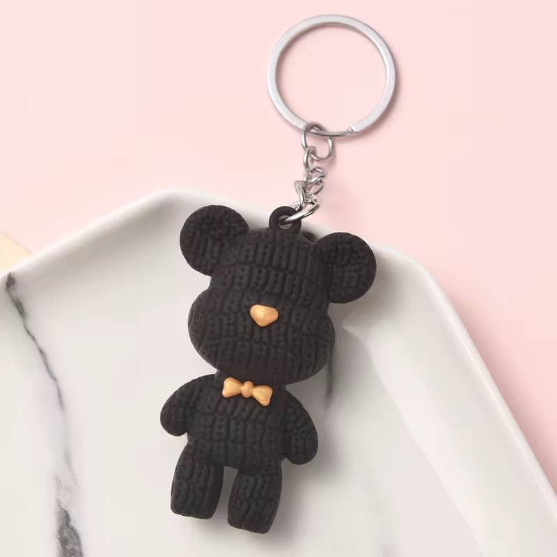 Bear Keychain - Cute Cartoon Toy Pendant for Bag or Phone