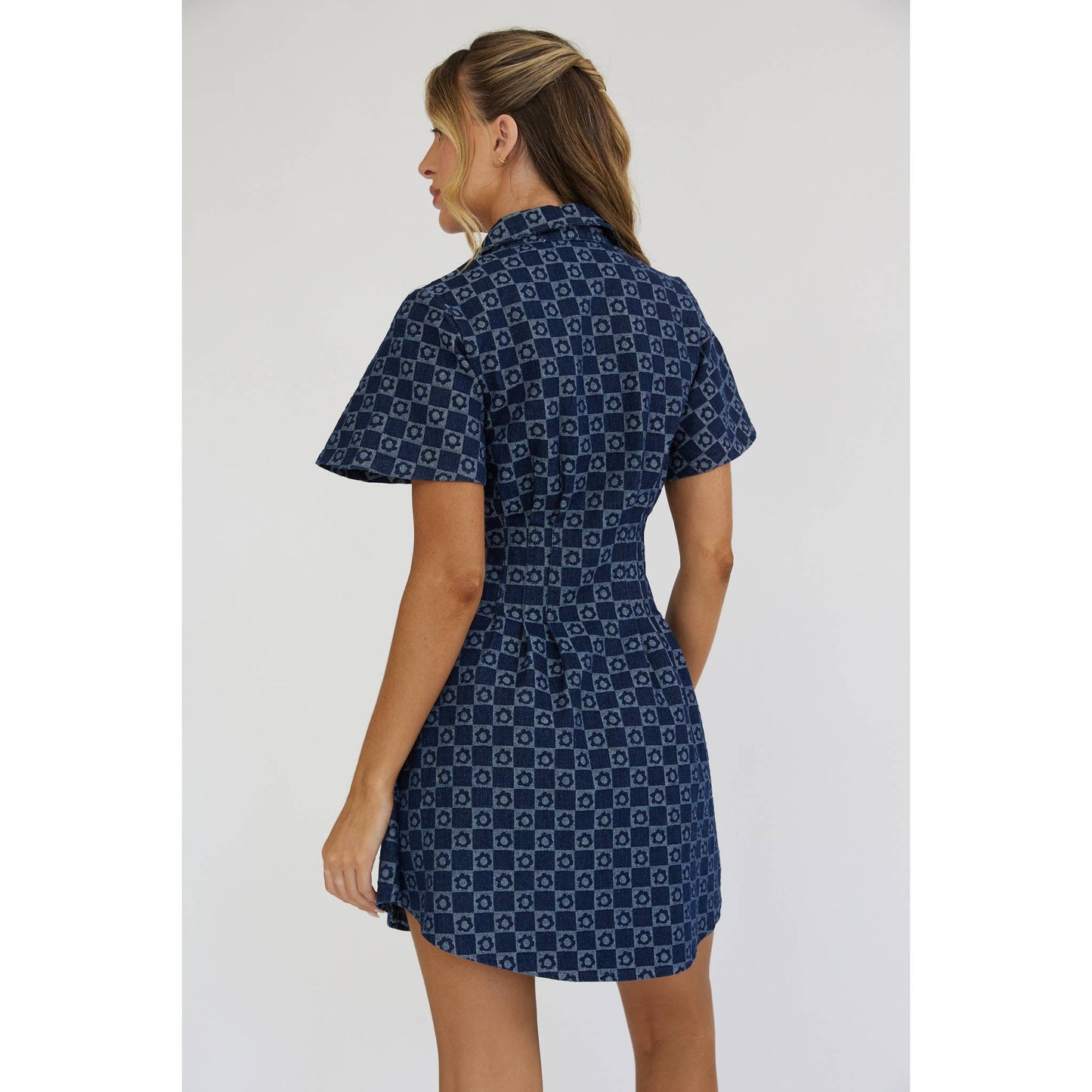 Floral Monogram Mini Dress