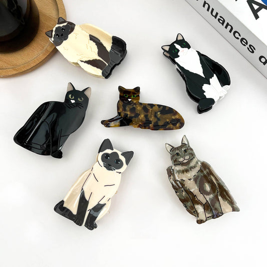 L'Atelier Collection Sitting Cat Claw Clip