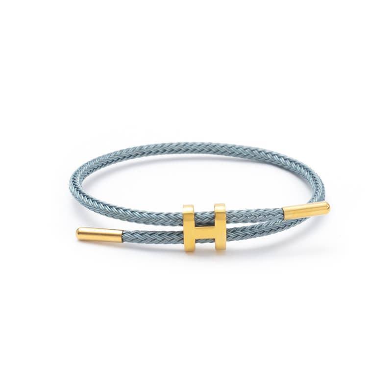 Adjustable Titanium Steel H Buckle Bracelet