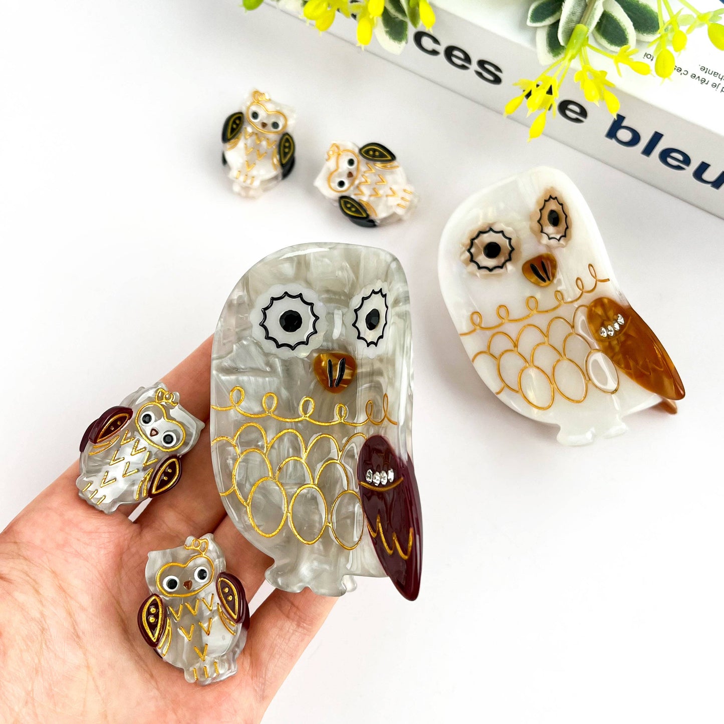 L'Atelier Collection Bling Owl Claw Clip