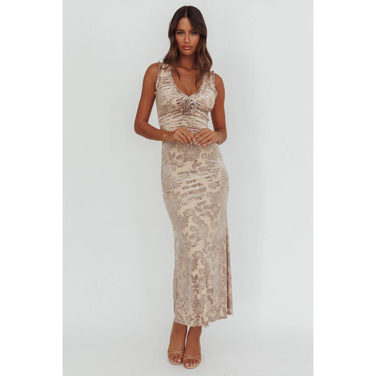 Radiant Rose Maxi Dress