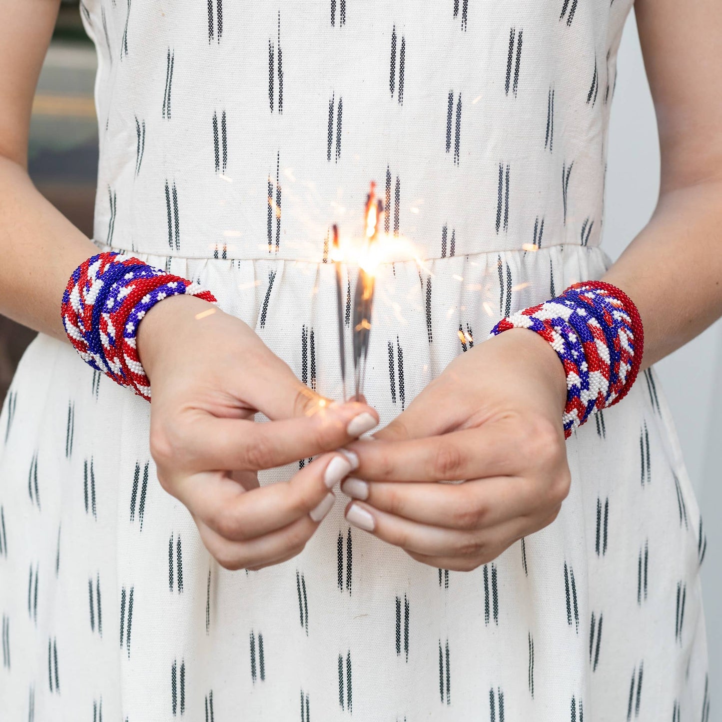 Patriotic Jewelry Roll-On® Bracelets - Stars & Stripes