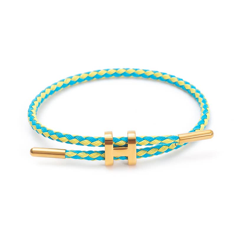 Adjustable Titanium Steel H Buckle Bracelet