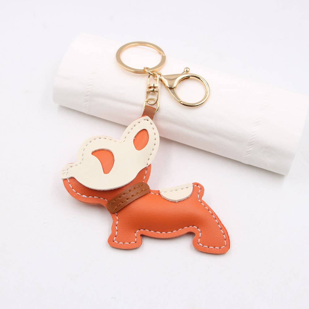 French Bulldog Color Block Bag Charm