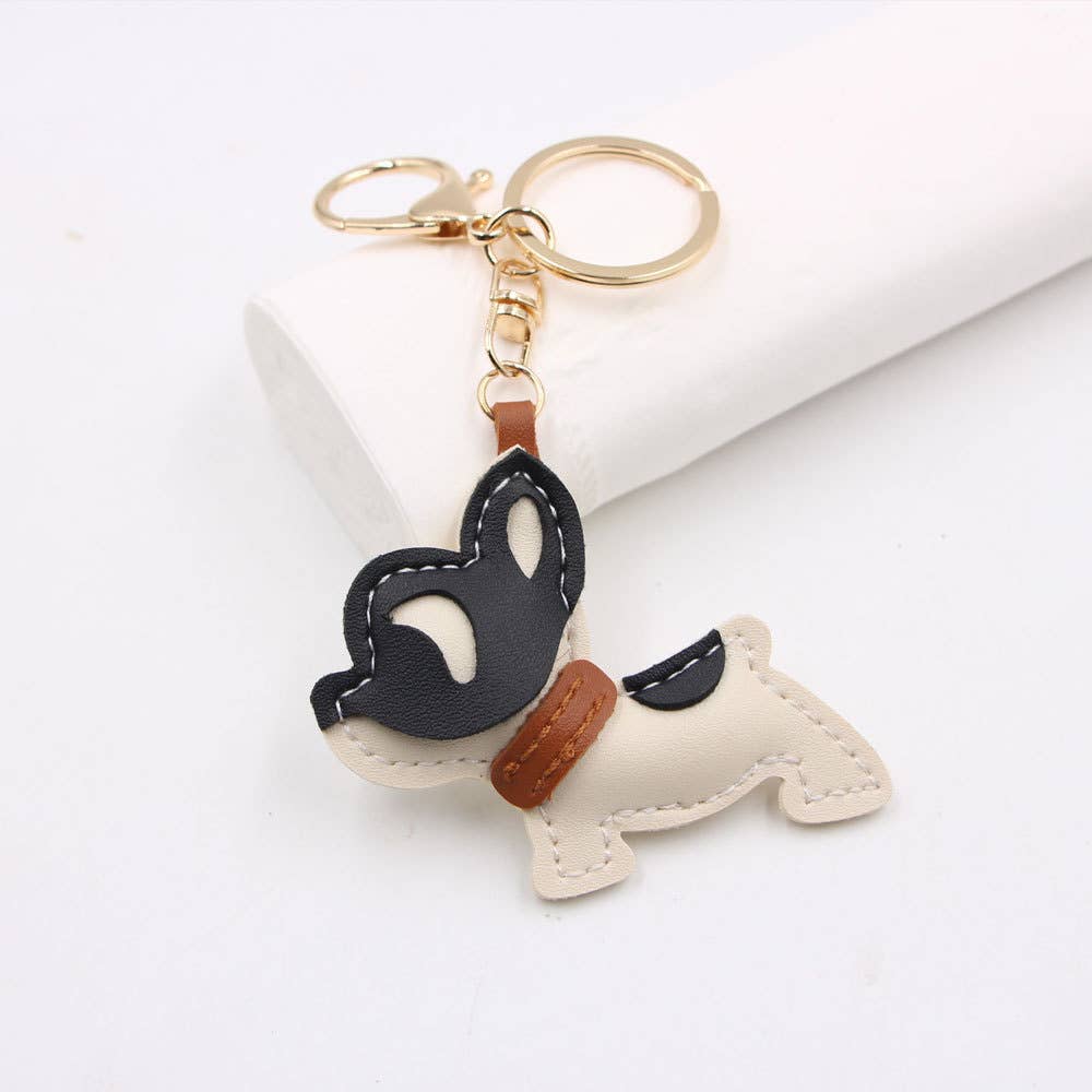 French Bulldog Color Block Bag Charm