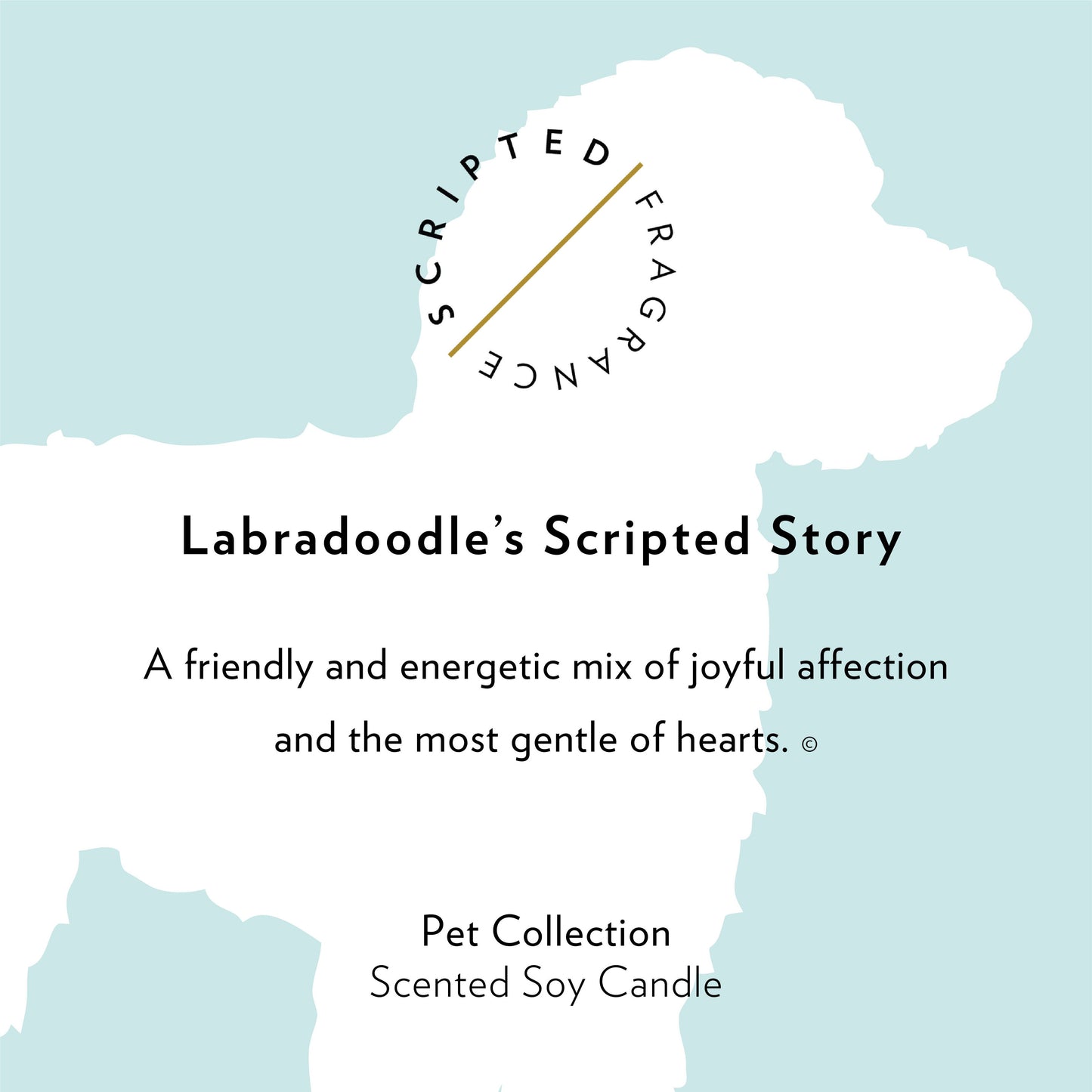 Labradoodle Dog Breed Soy Candle