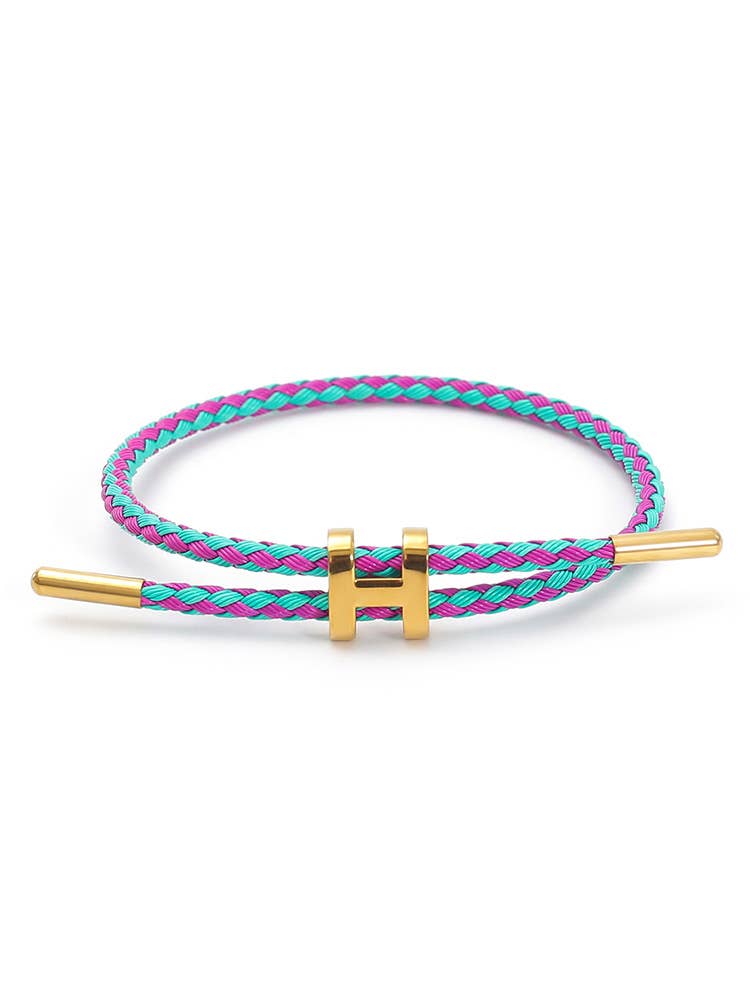 Adjustable Titanium Steel H Buckle Bracelet
