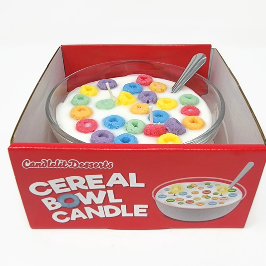 Fruit Loop Scented Cereal Bowl Candle - Made in USA