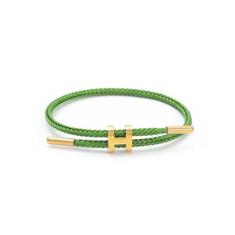 Adjustable Titanium Steel H Buckle Bracelet