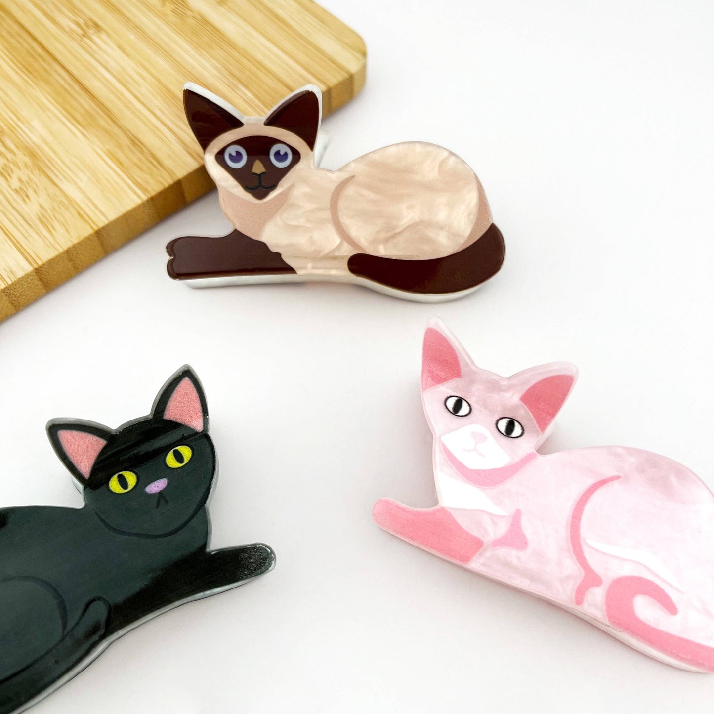 L'Atelier Collection Lounging Cat Claw Clip