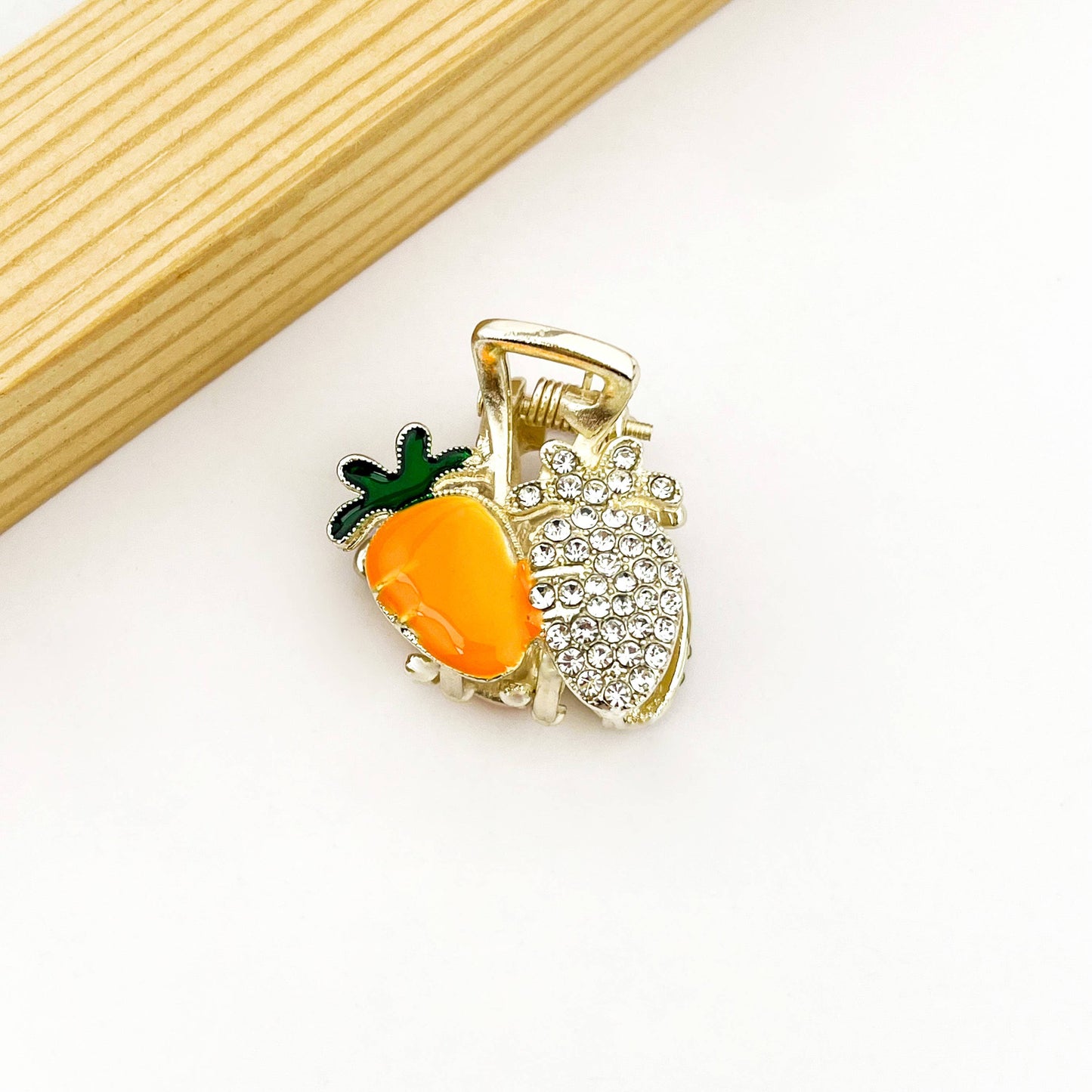L'Atelier Collection Mini Rhinestone Fruit Clip