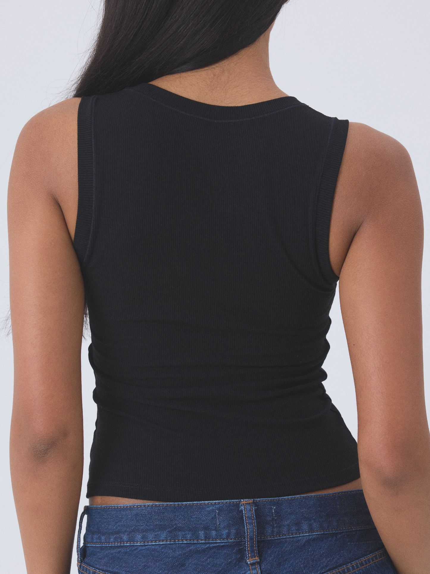 Klassy Chunky Binding Ribbed Square Neck Tank