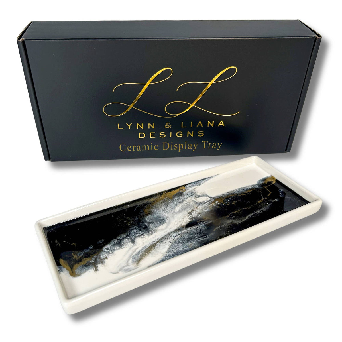 Lynn & Liana Large Ceramic Resin Trays