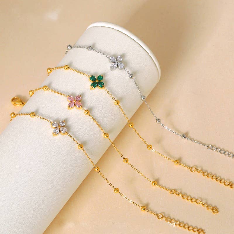 L'Atelier Collection Stainless Steel Gemstone Bracelet