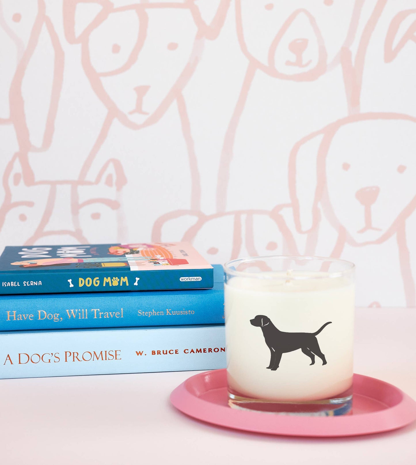 Labrador Retriever Soy Candle in Drinking Glass Two-In-One
