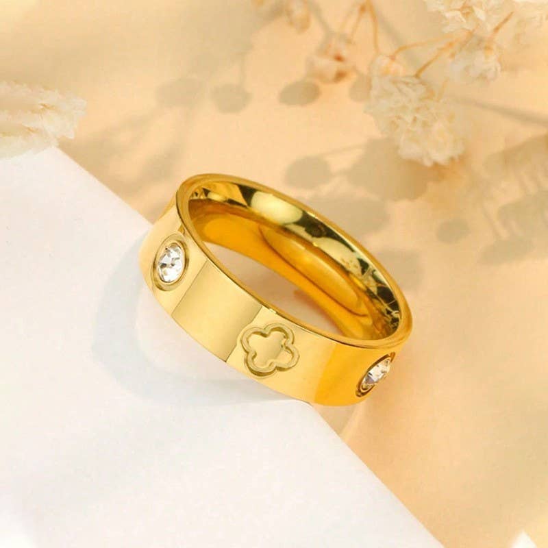 L'Atelier Collection Clover and Stone Band