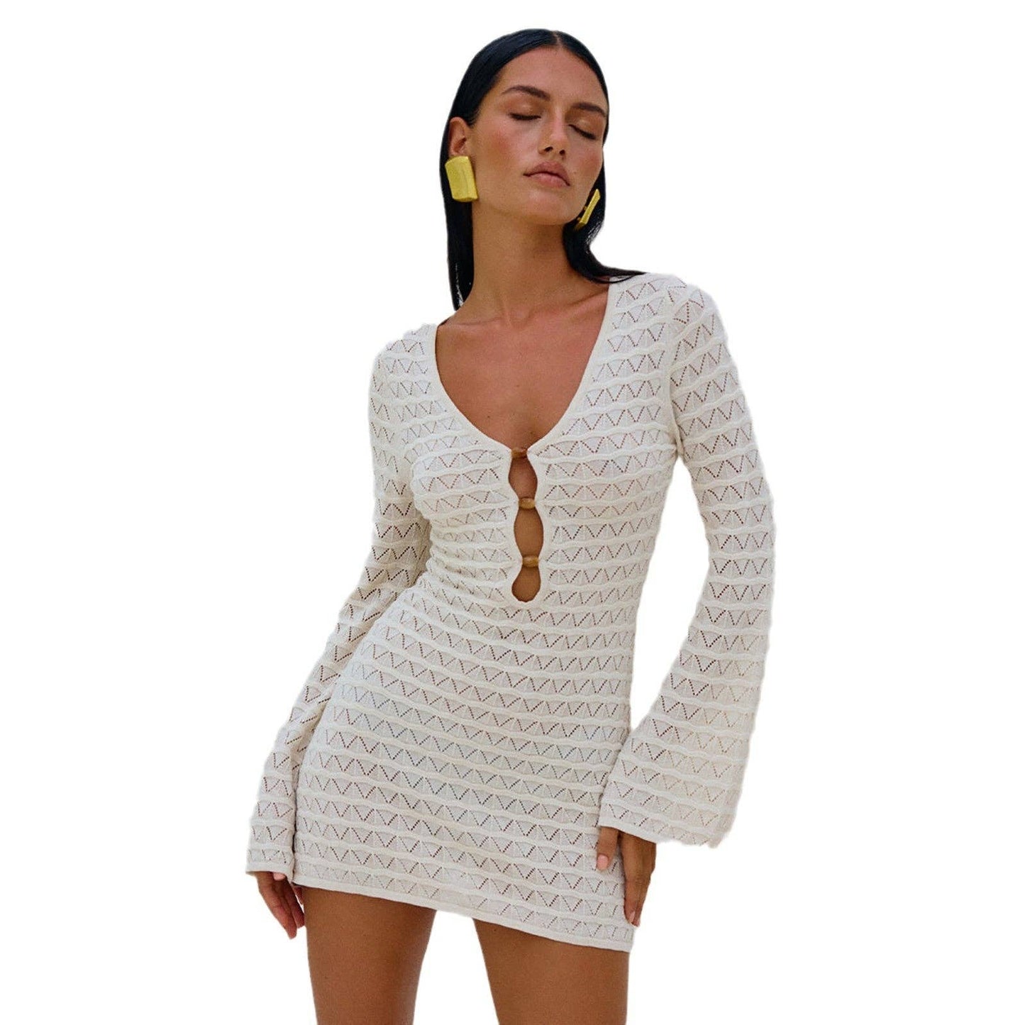 HOT Sexy Knit Beach Dress Swim CoverUp
