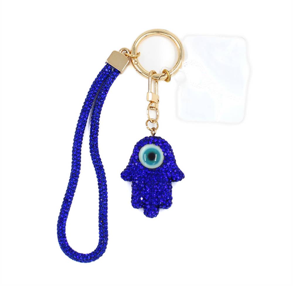 Bling Studded Evil Eye Keychain