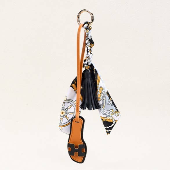 H Scarf & Sandals Bag Charm