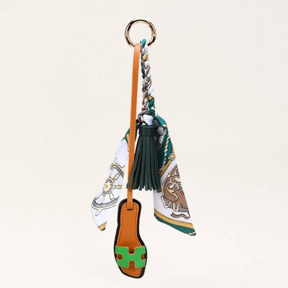H Scarf & Sandals Bag Charm