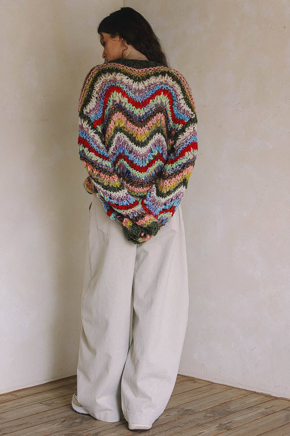 Blisblis Hand Knit Multicolor Sweater