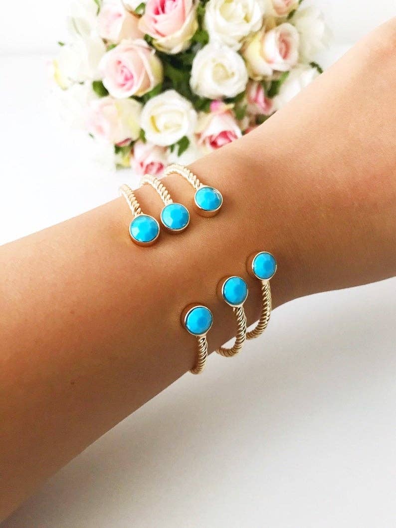 Bangle Bracelet, Blue Evil Eye Bracelet, Hamsa Bracelet