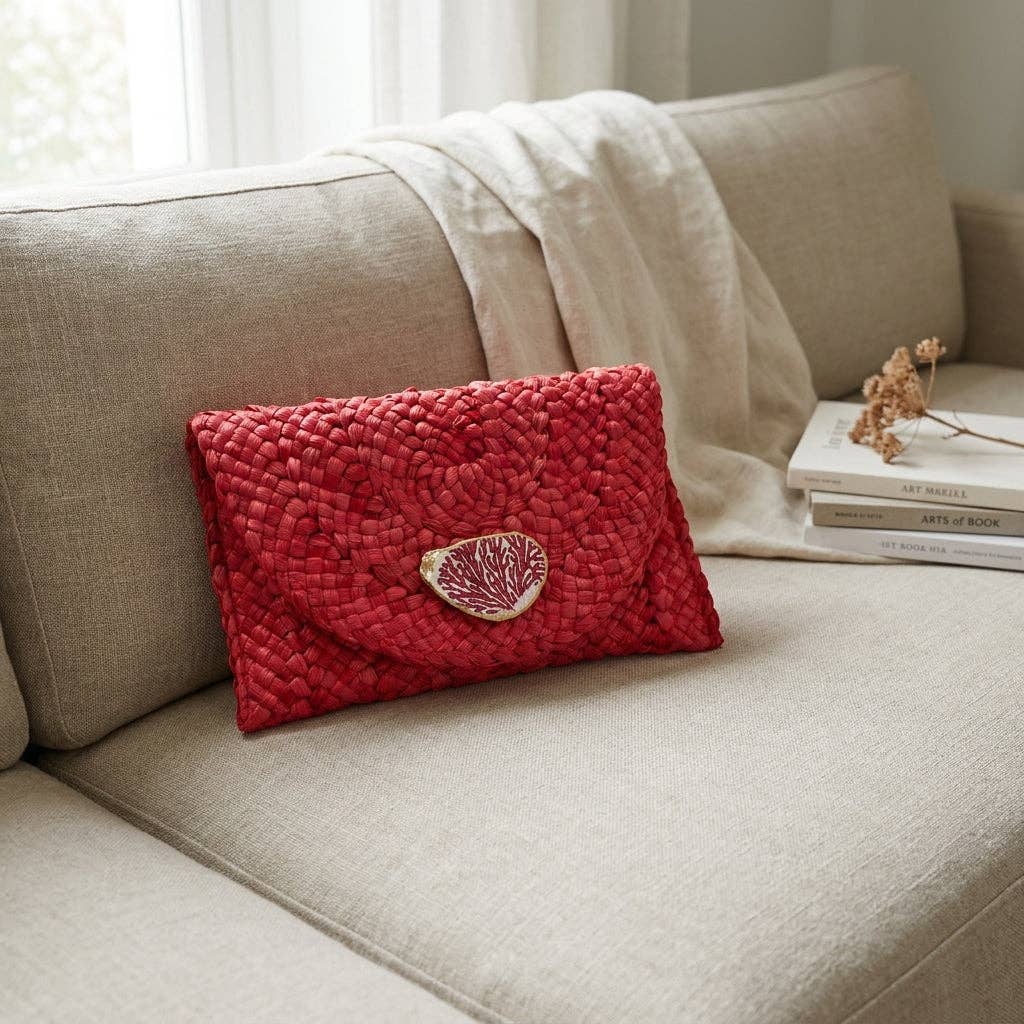Sea Fan Oyster Shell Clutch