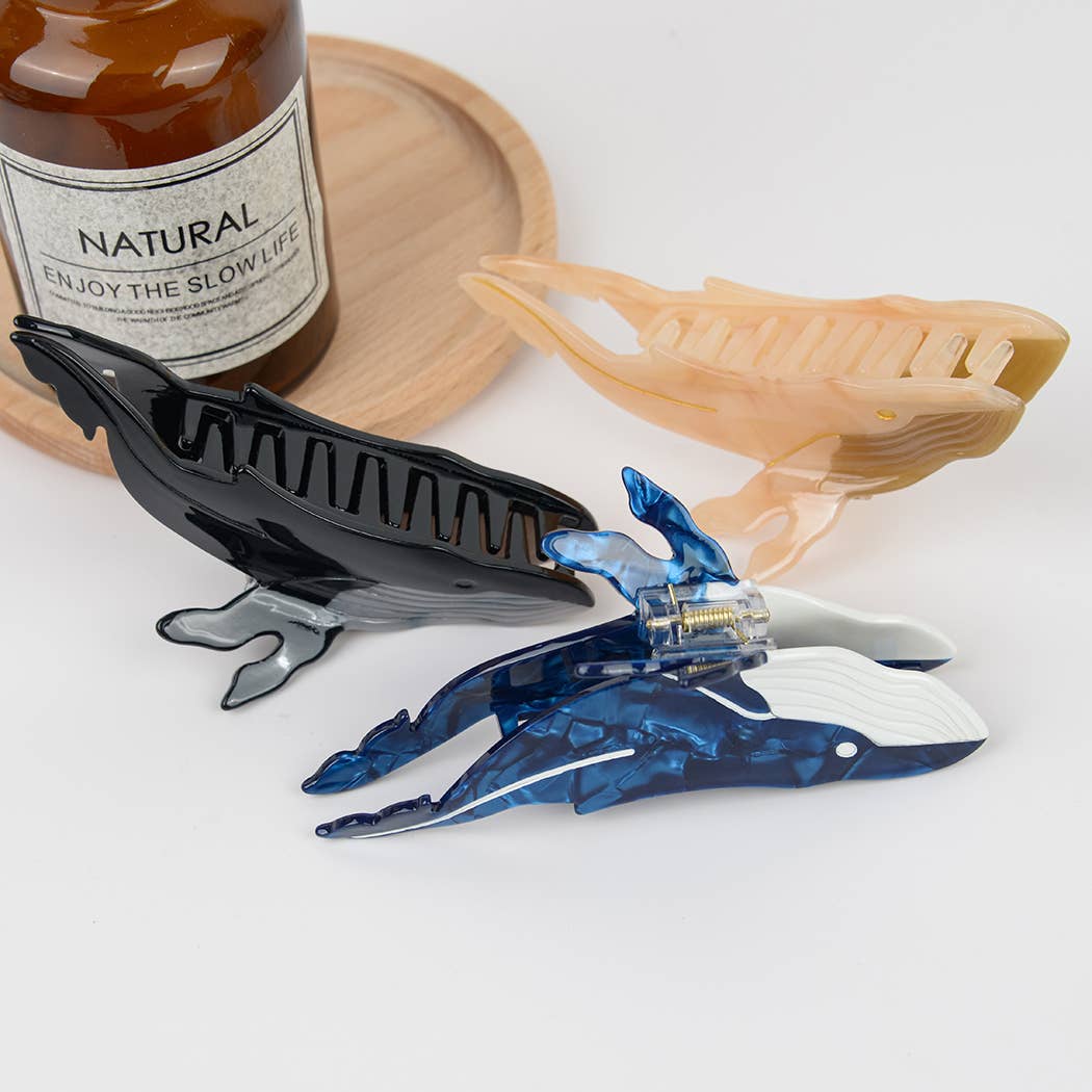 L'Atelier Collection Blue Whale Claw Clip