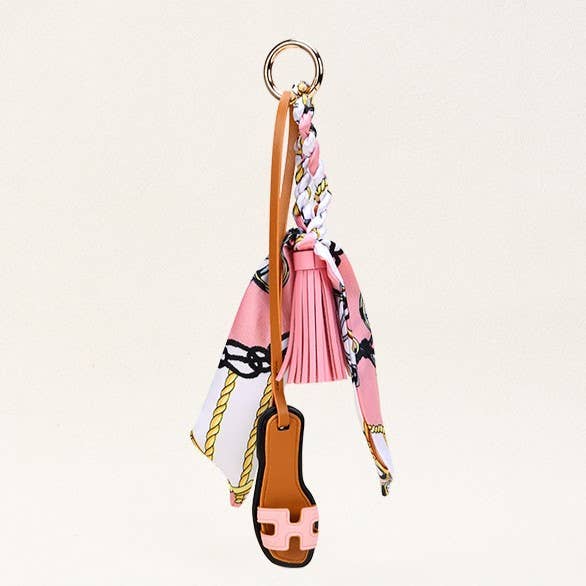 H Scarf & Sandals Bag Charm