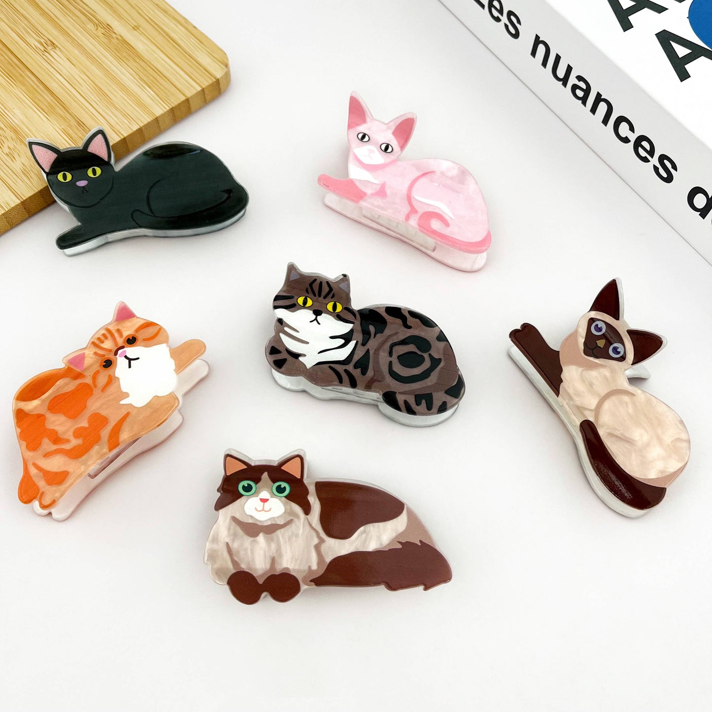 L'Atelier Collection Lounging Cat Claw Clip