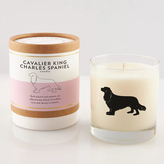 Cavalier King Charles Spaniel Dog Breed Soy Candle