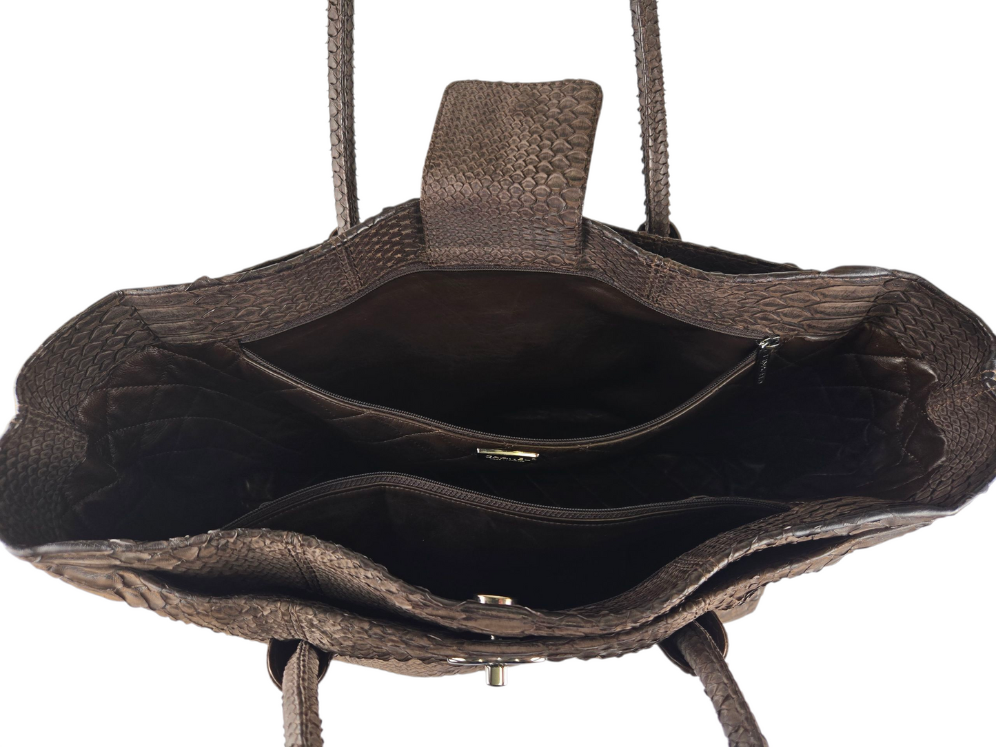 Chanel Python Leather Executive Cerf Tote - Luxury Preowned