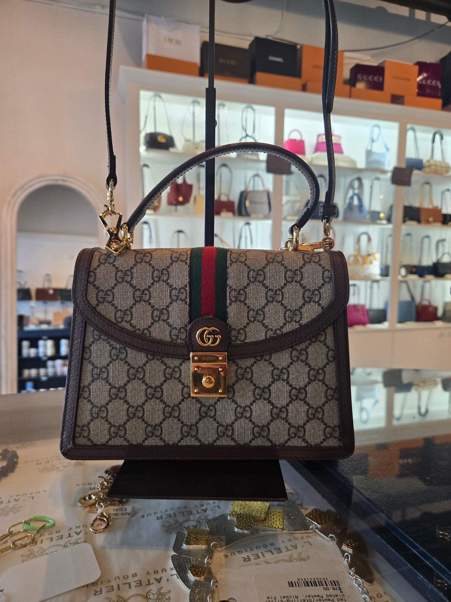 Ophidia Medium Top Handle Bag | Luxury Pre-Owned | #211