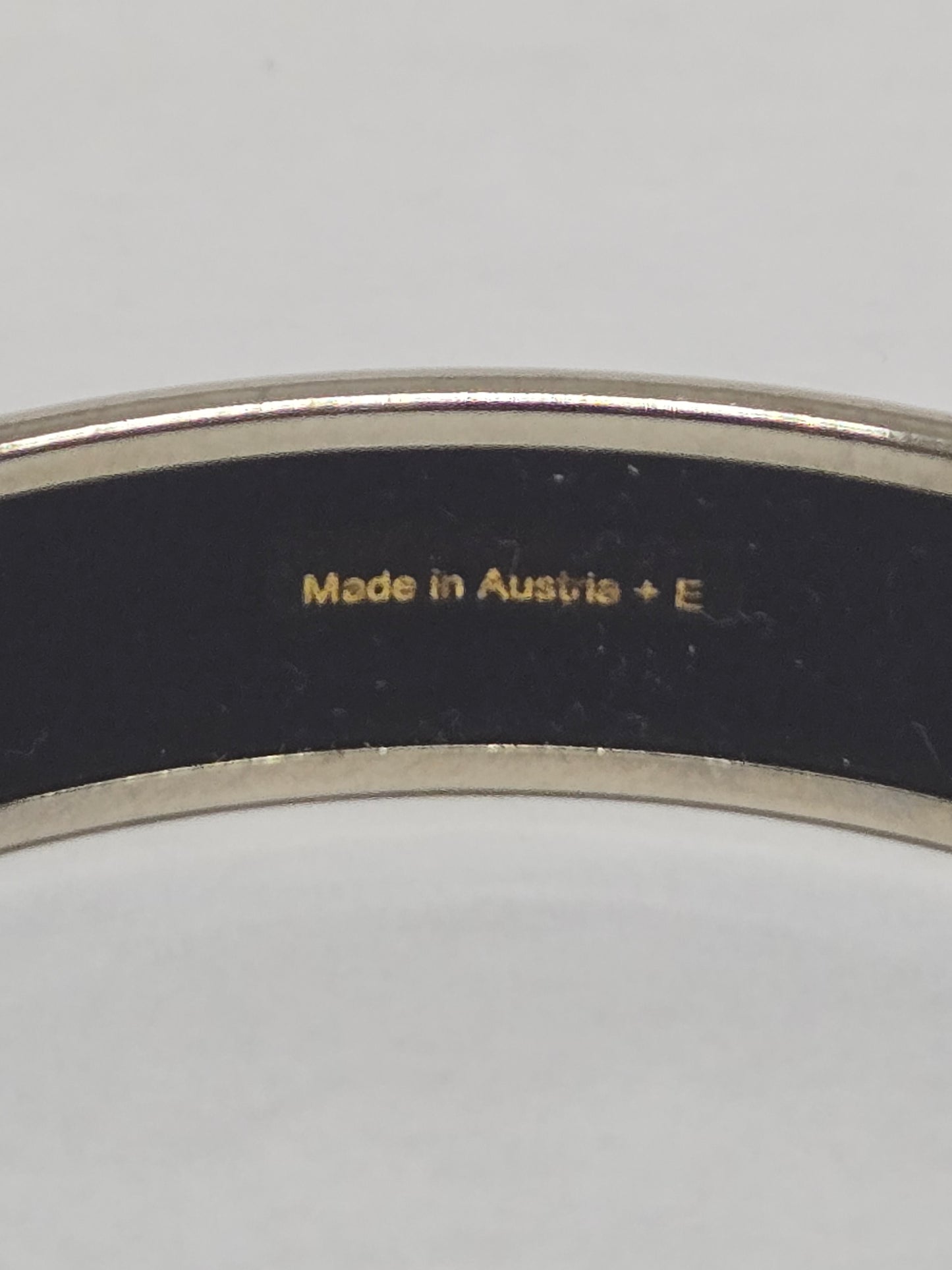 Hermès Enamel "Les Leopards" Narrow Bangle | Luxury Pre-owned