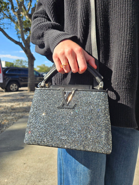Louis Vuitton Capucines Crystal Bag - Luxury Preowned