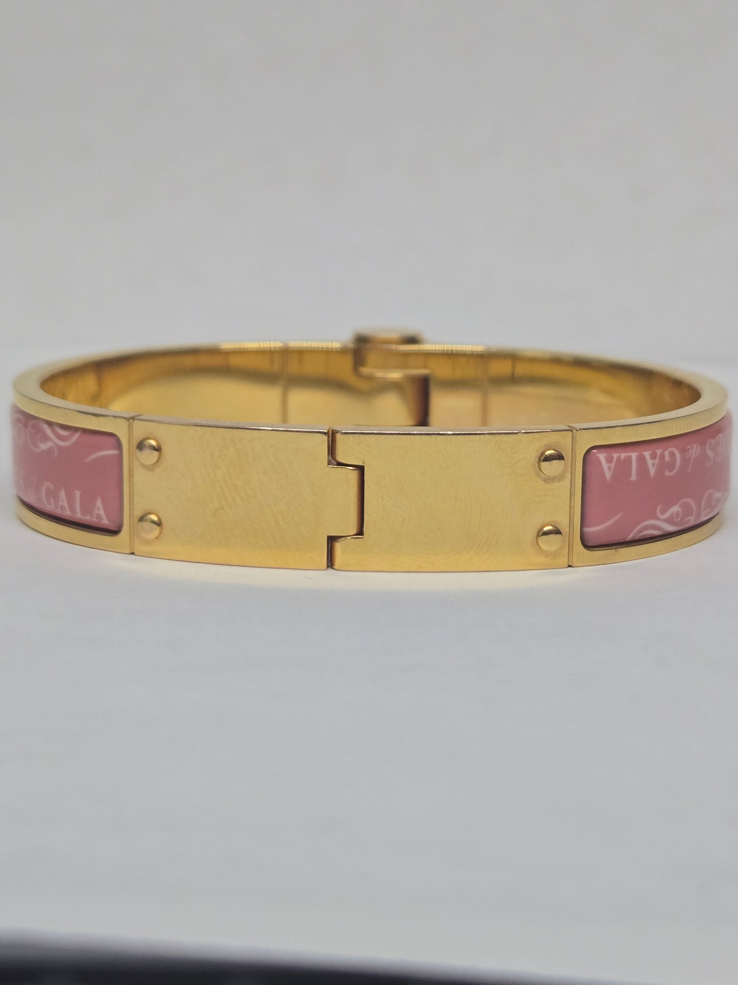 Hermès Charnière "Brides de Gala" Hinged Enamel Bracelet | Luxury Pre-owned