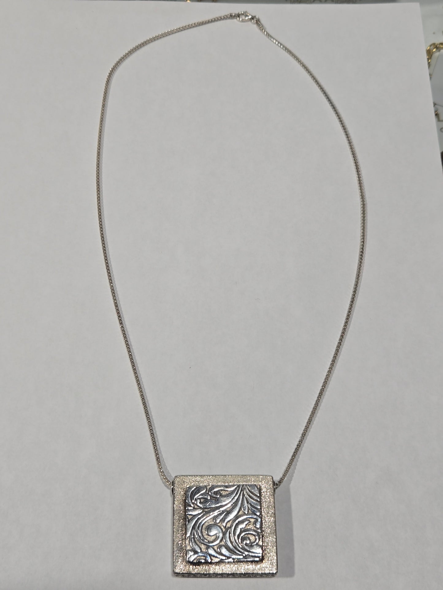 Artistic Aquamarine Necklace Sterling Silver