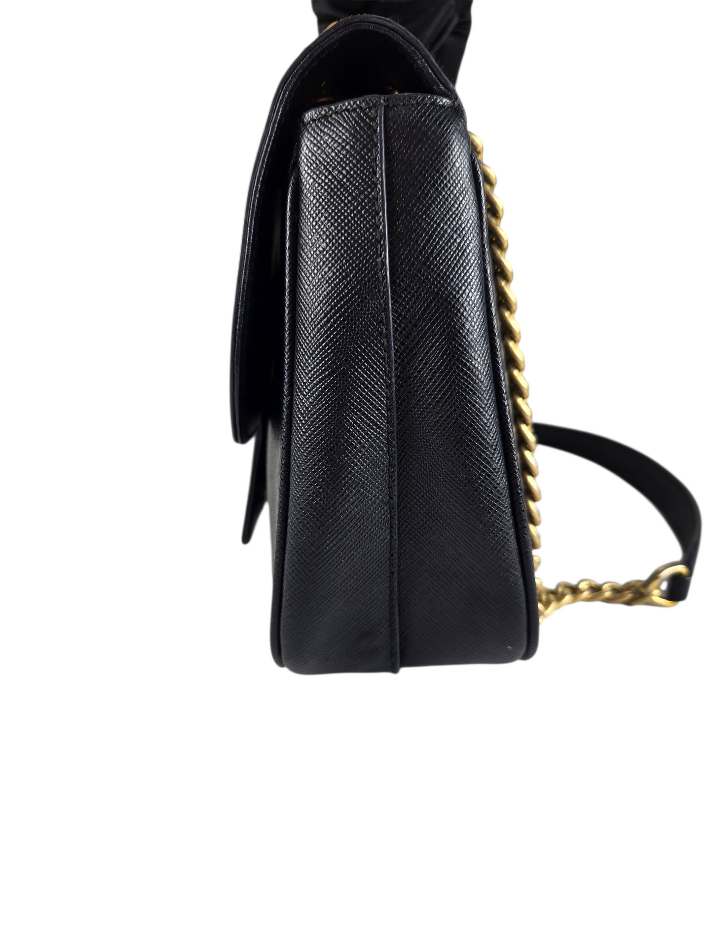 Prada Saffiano Flap Shoulder Bag - Luxury Preowned