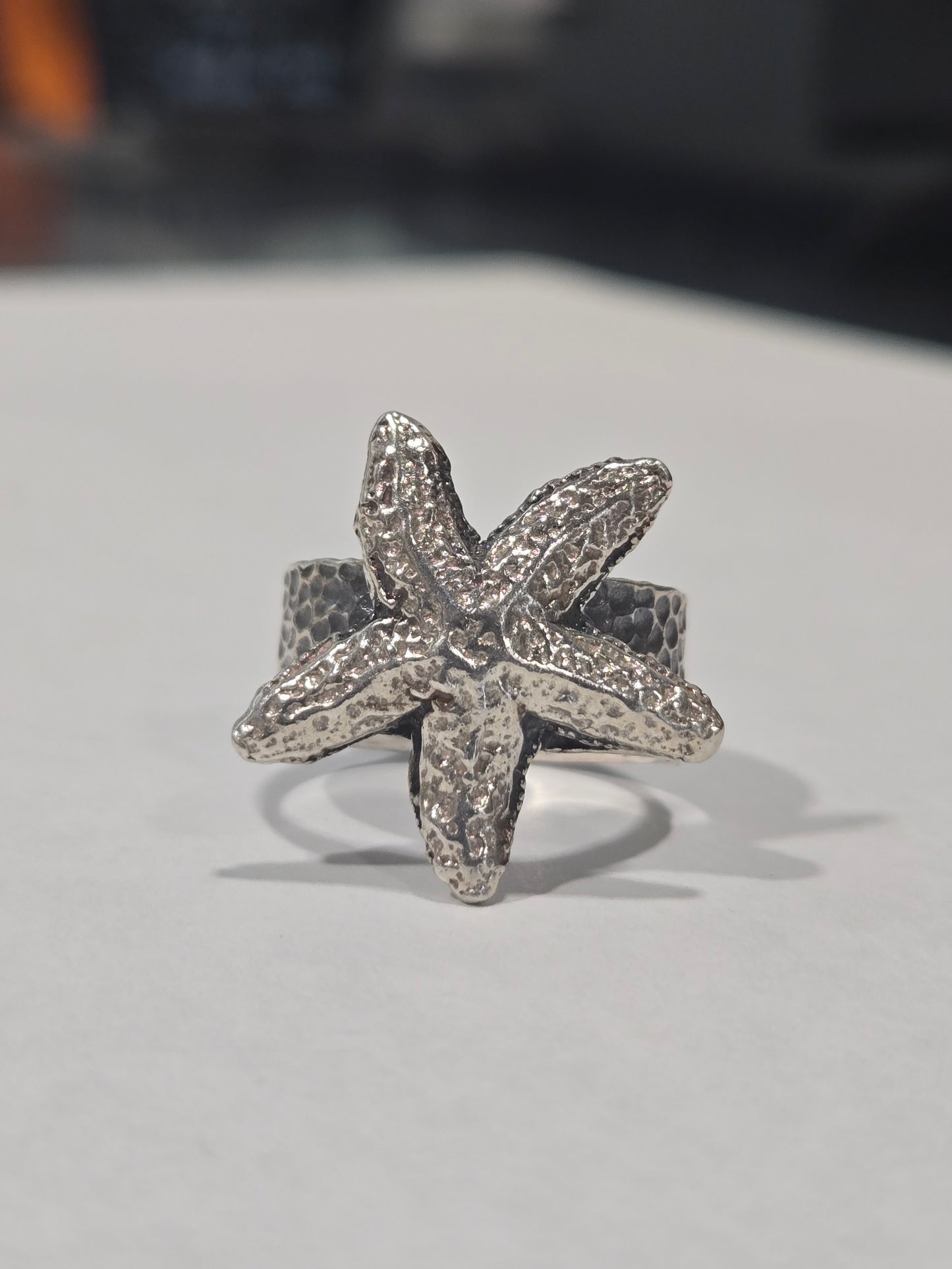 Sterling Silver Starfish Ring
