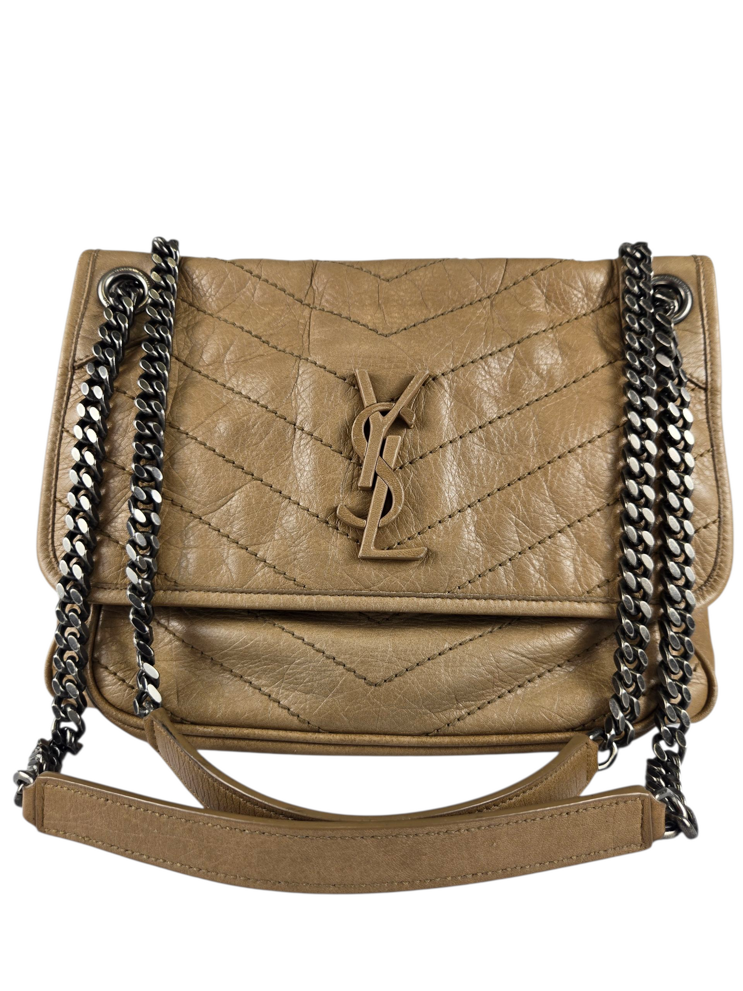 YSL Medium Niki Leather Shoulder Bag - Luxury Preowned
