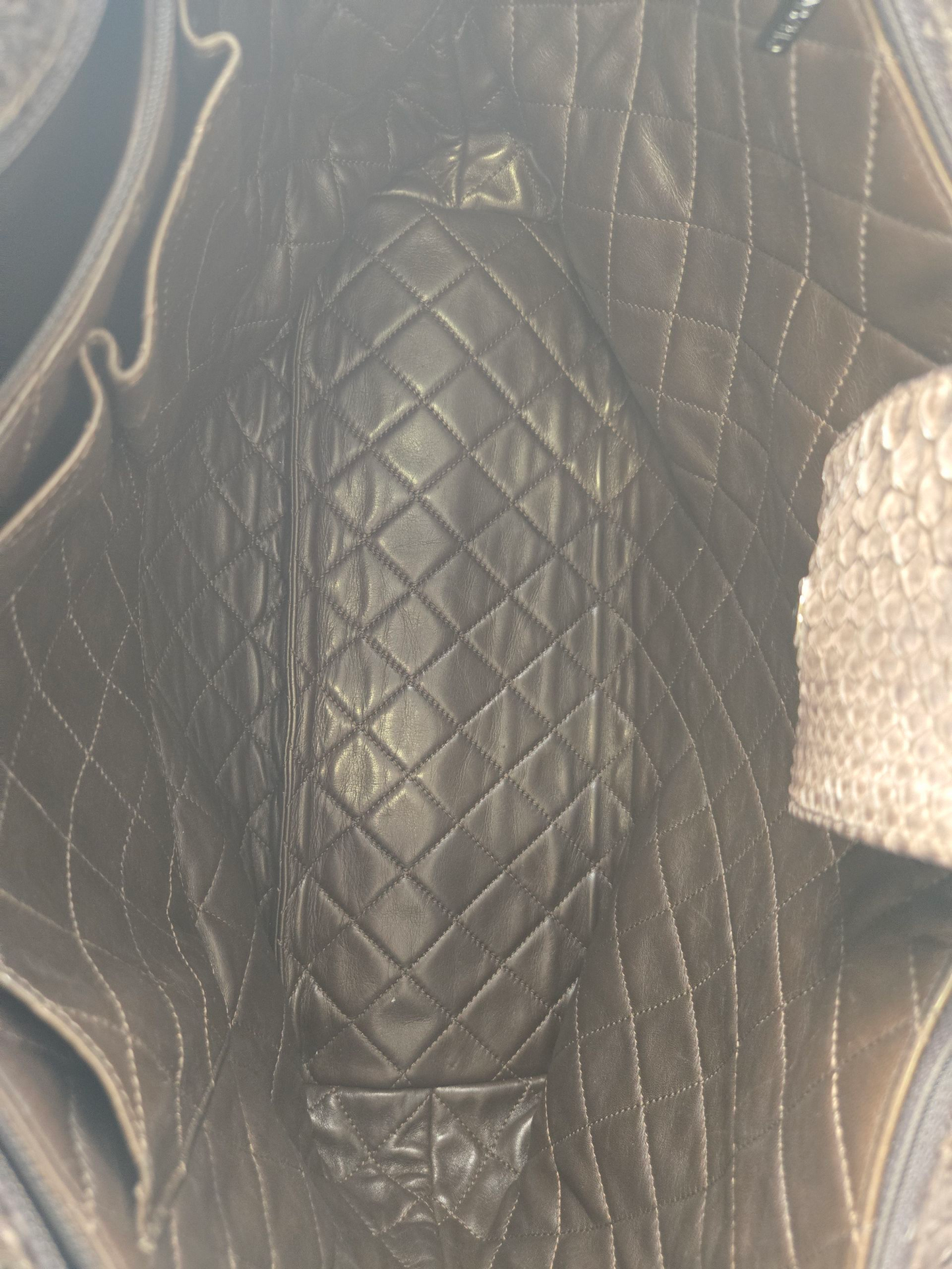 Chanel Python Leather Executive Cerf Tote - Luxury Preowned