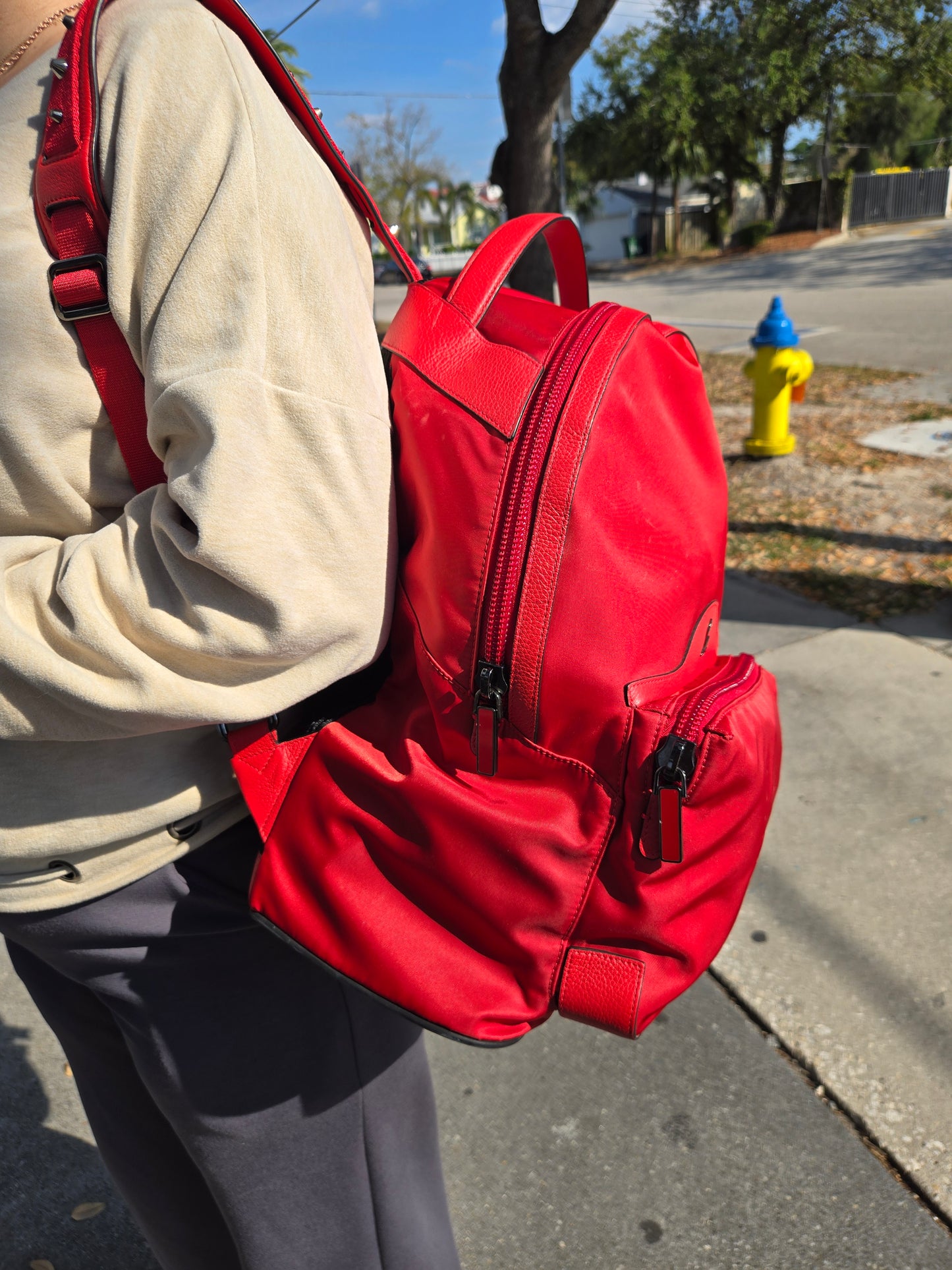 Christian Louboutin Backloubi Nylon Backpack - Luxury Preowned