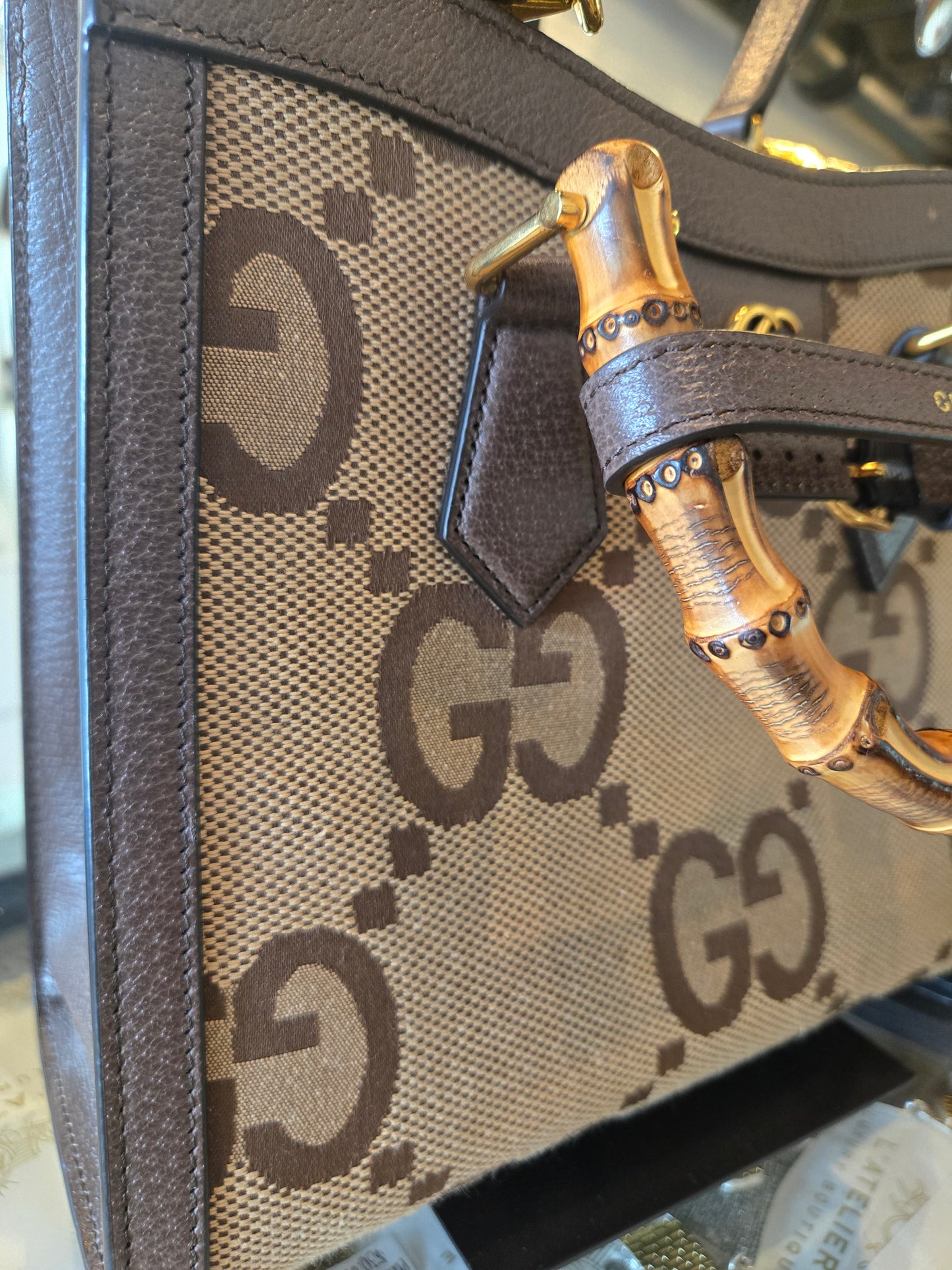 Gucci Diana Tote with Bamboo Handle | Luxury Pre-Owned | #210